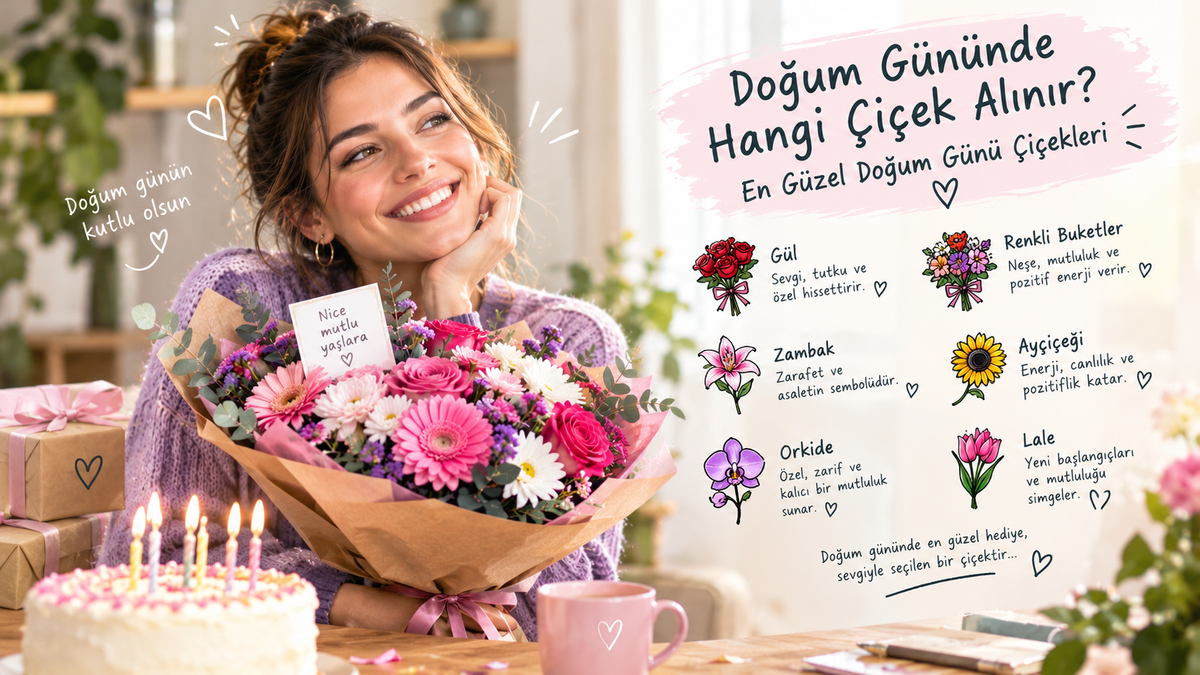 Doğum Gününde Hangi Çiçek Alınır? En Güzel Doğum Günü Çiçekleri