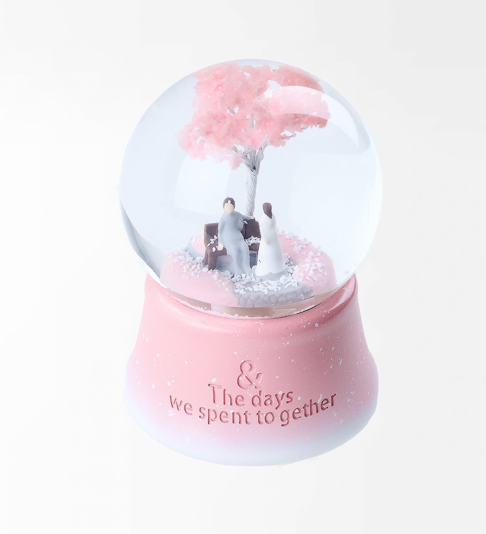 Together Işıklı Püskürtmeli Kar Küresi Pembe
