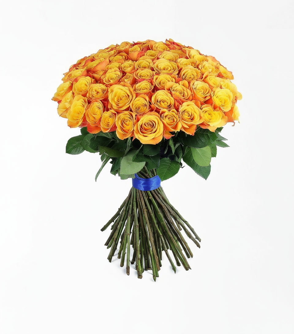 Happy 60 Turuncu Gül Buketi