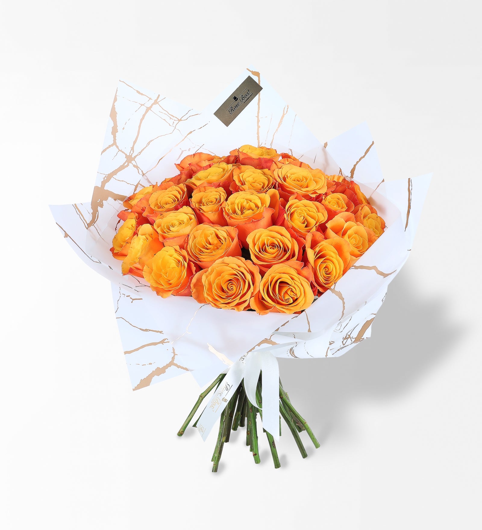 Happy 30 Turuncu Gül Buketi