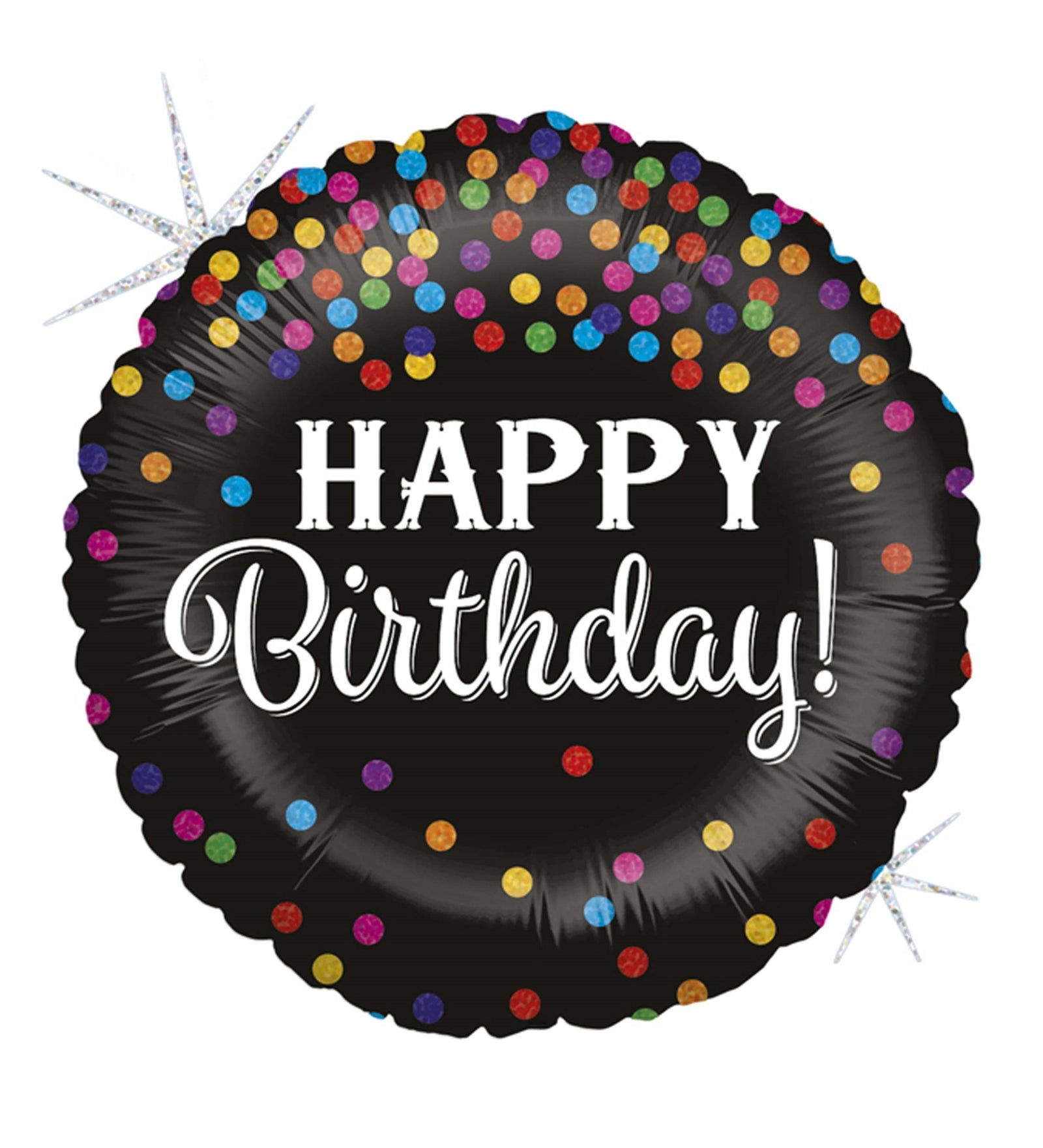 Grabo 18" P. Glıtterıng Bırthday Confettı Folyo Uçan Balon