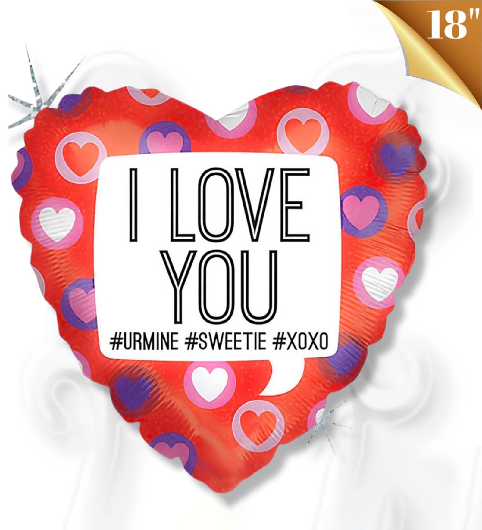 18" P. Grabo Hashtag I Love You Folyo Uçan Balon
