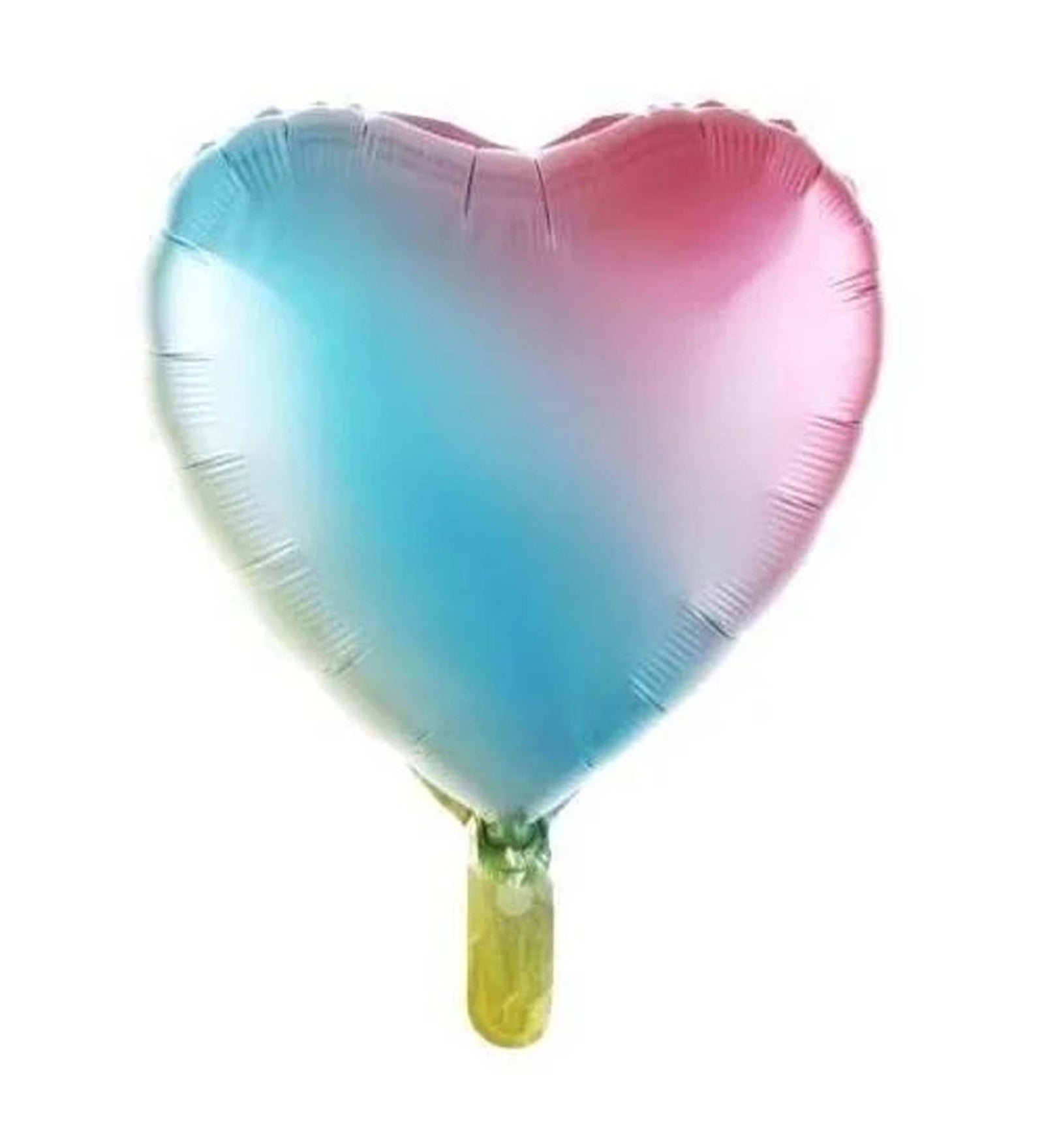 18" Kalp Gökkuşağı Renk Folyo Uçan Balon