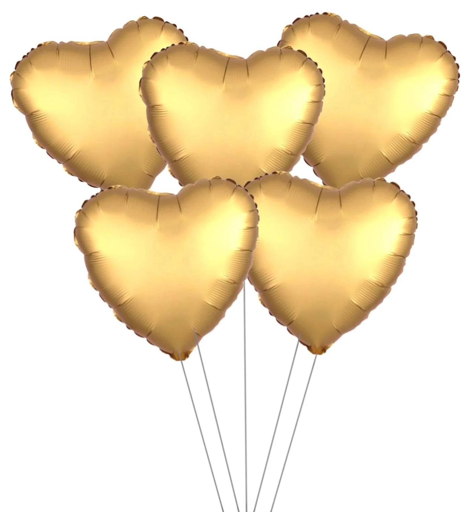 18" Kalp Gold Folyo Uçan Balon