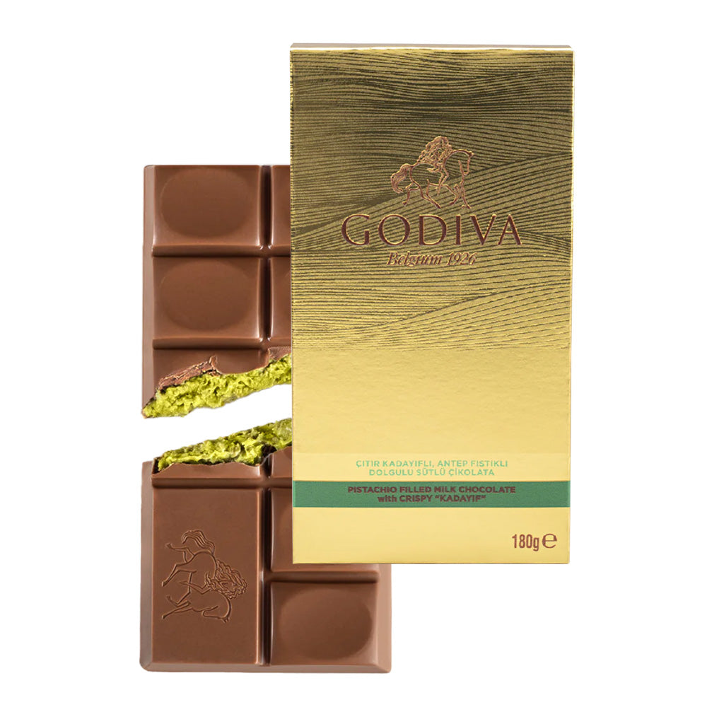 Godiva Çıtır Kadayıflı Antep Fıstıklı Sütlü Çikolata, 180 Gr