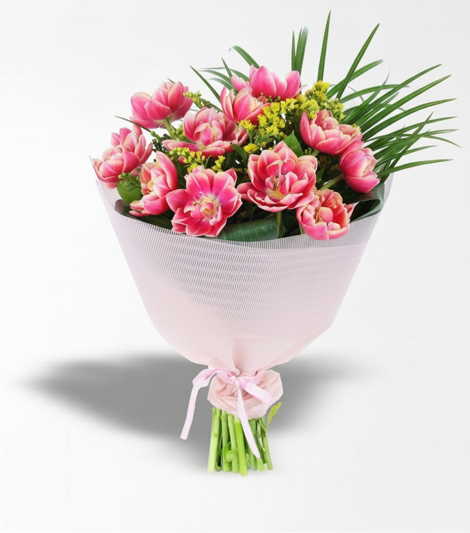 Pembe Lale Buketi 10 Adet
