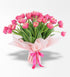 50 Adet Pembe Lale Buketi