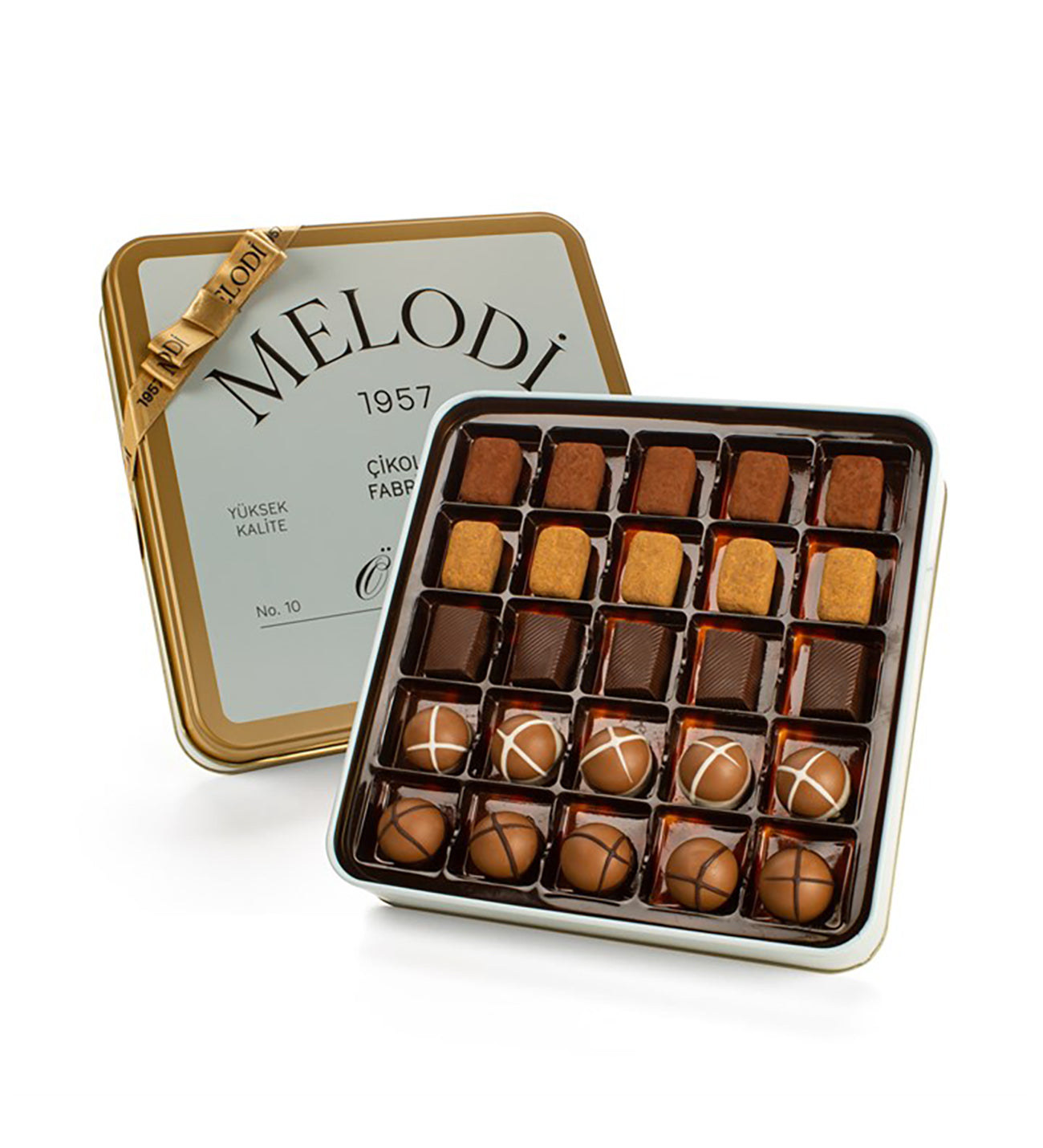Metal Hediye Kutuda Pralin Çikolata 250 G(℮)