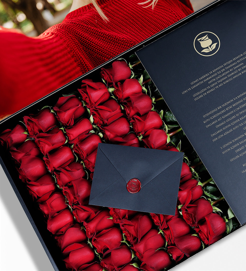 Fatoğraf Baskılı 50'li Kırmızı Gül