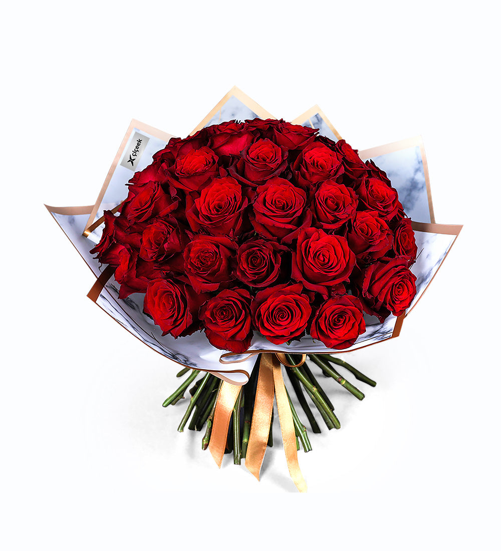 Premium 50 Kırmızı Gül Buketi